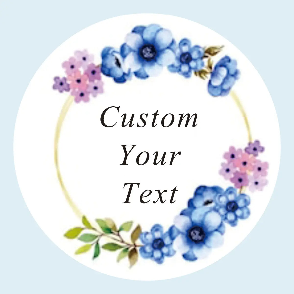 96 Pcs Personalized Round Circle Label Stickers Custom Name Date Thank You Stickers for Bridal Shower Party Favors