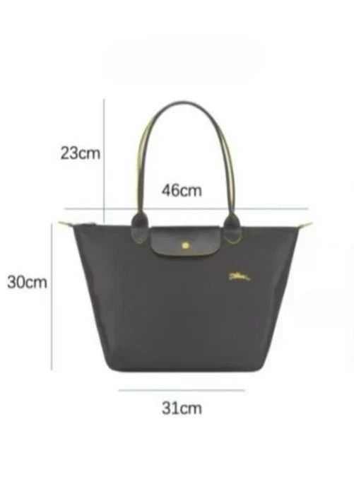 1 Women foldable hobos nylon Handbag Bags Classics Lady Tote Bag embroidered Shoulder Bags short and longchamp handles bags