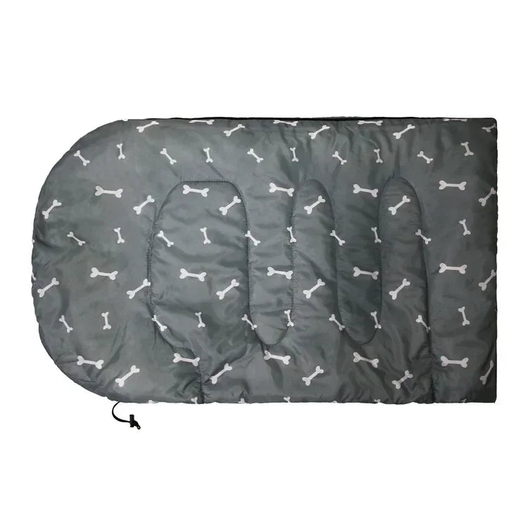 Dog Sleeping Bag Bone Pet Sleep Mat Outdoor Camping Warm Kennel Pad Dog Bed Blanket dog beds for medium dogs pet supplies puppy