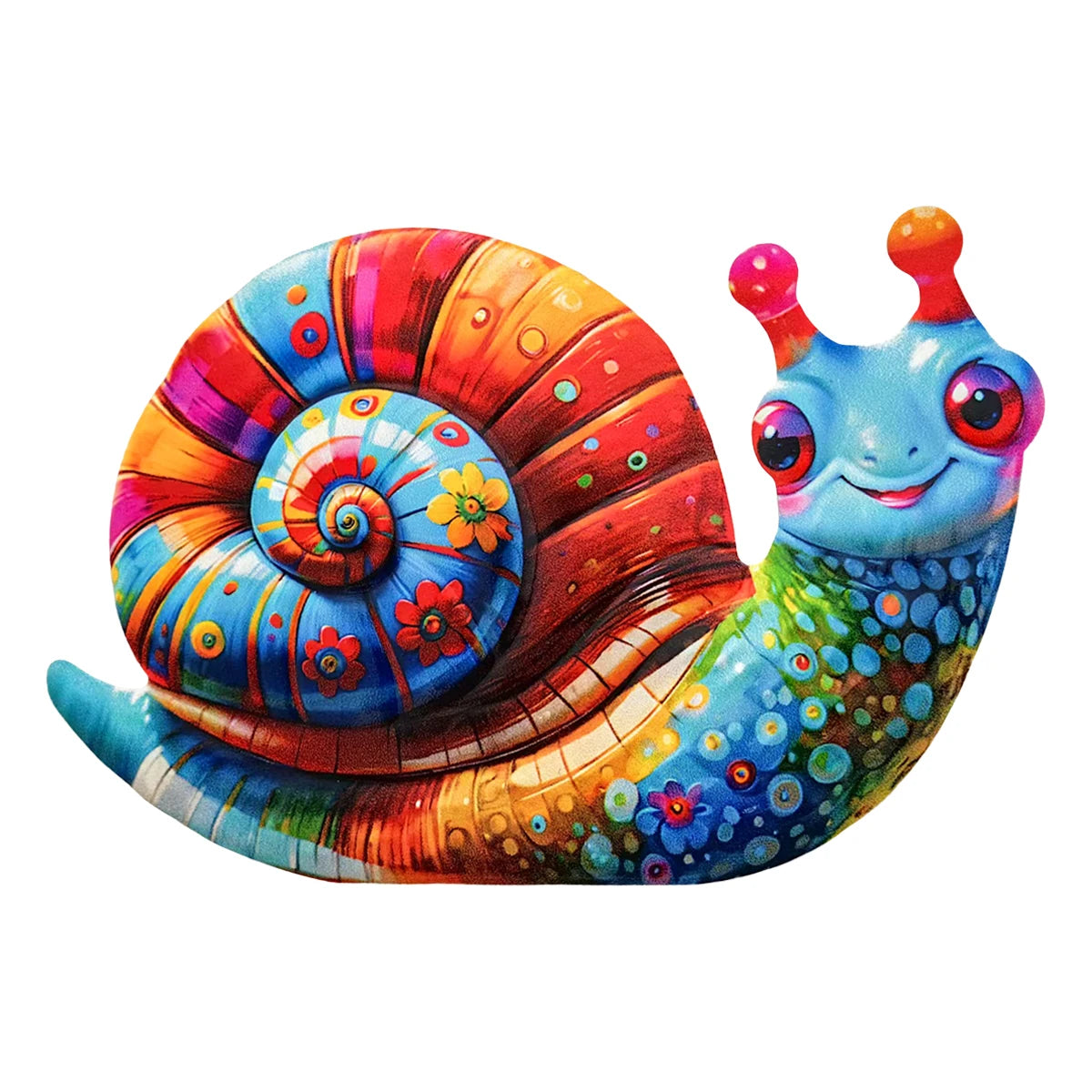 Metal Art Snail Wall Decor Colorful Iron Art Snail Sculptures Snail Hanging Ornament for Outdoor Home Office Yard Garden Wedding