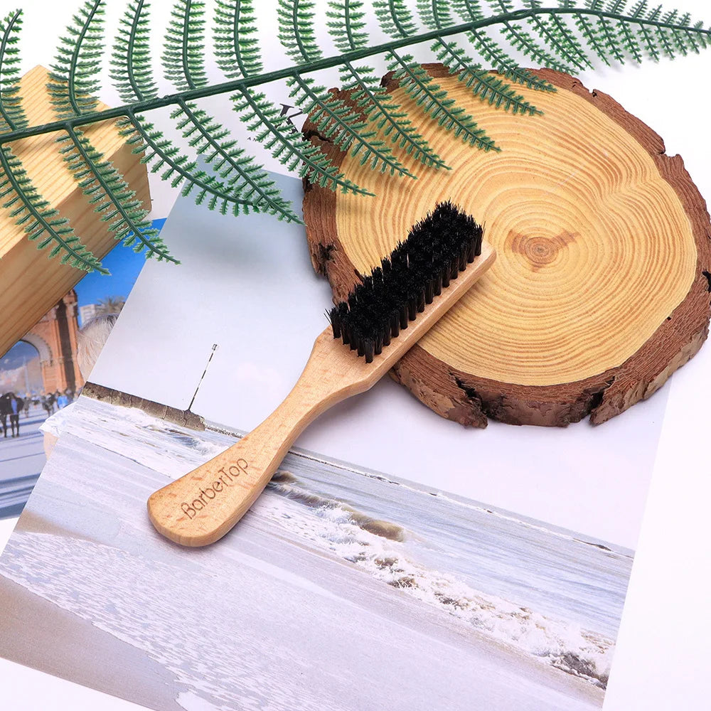 Brosse en bois Cou doux Visage Brosse à cheveux