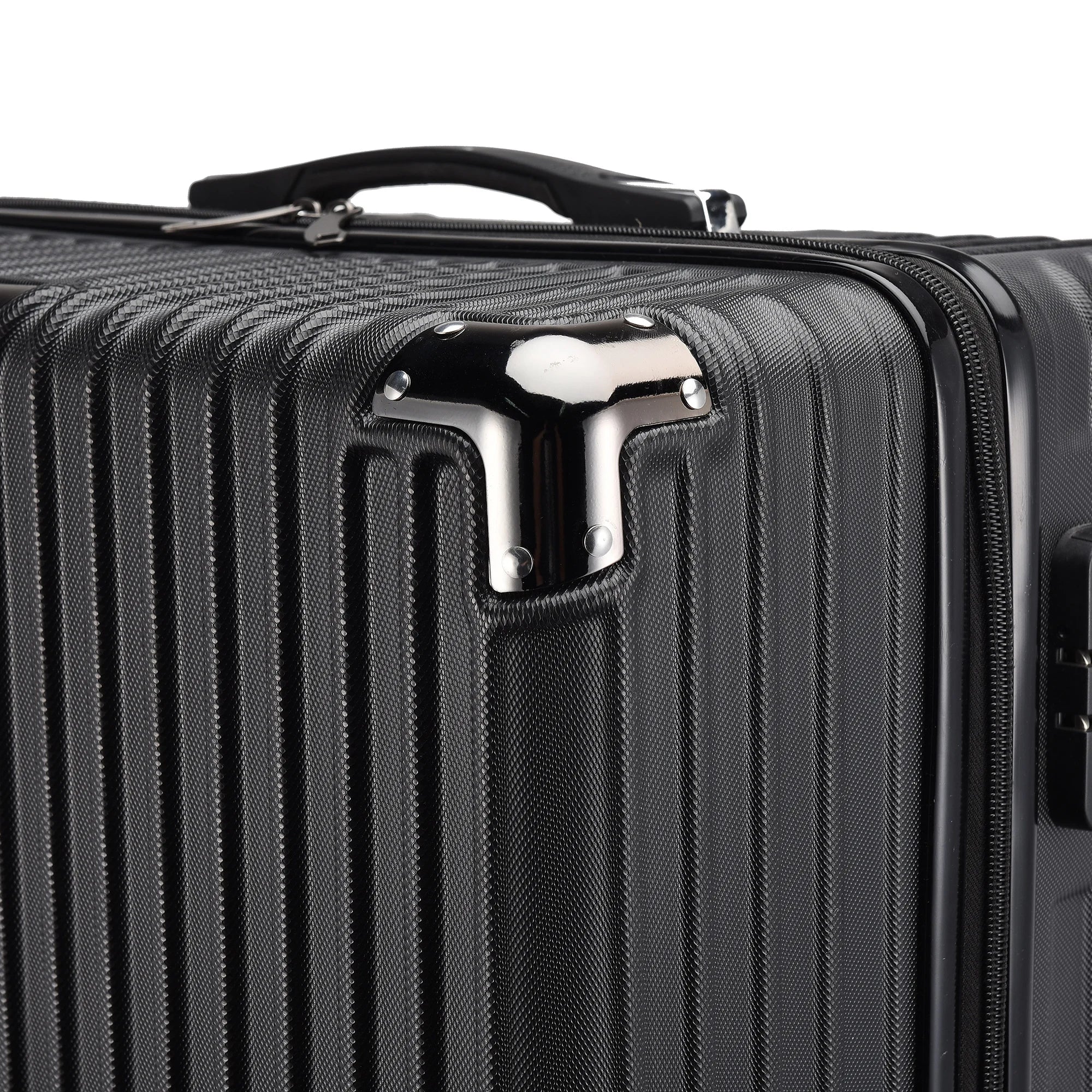 Luggage Set of 3 with Lock, 4 Rolling Spinner Wheels, ABS Lightweight Trolley Travel Suitcase for Hand Luggage Business Trip