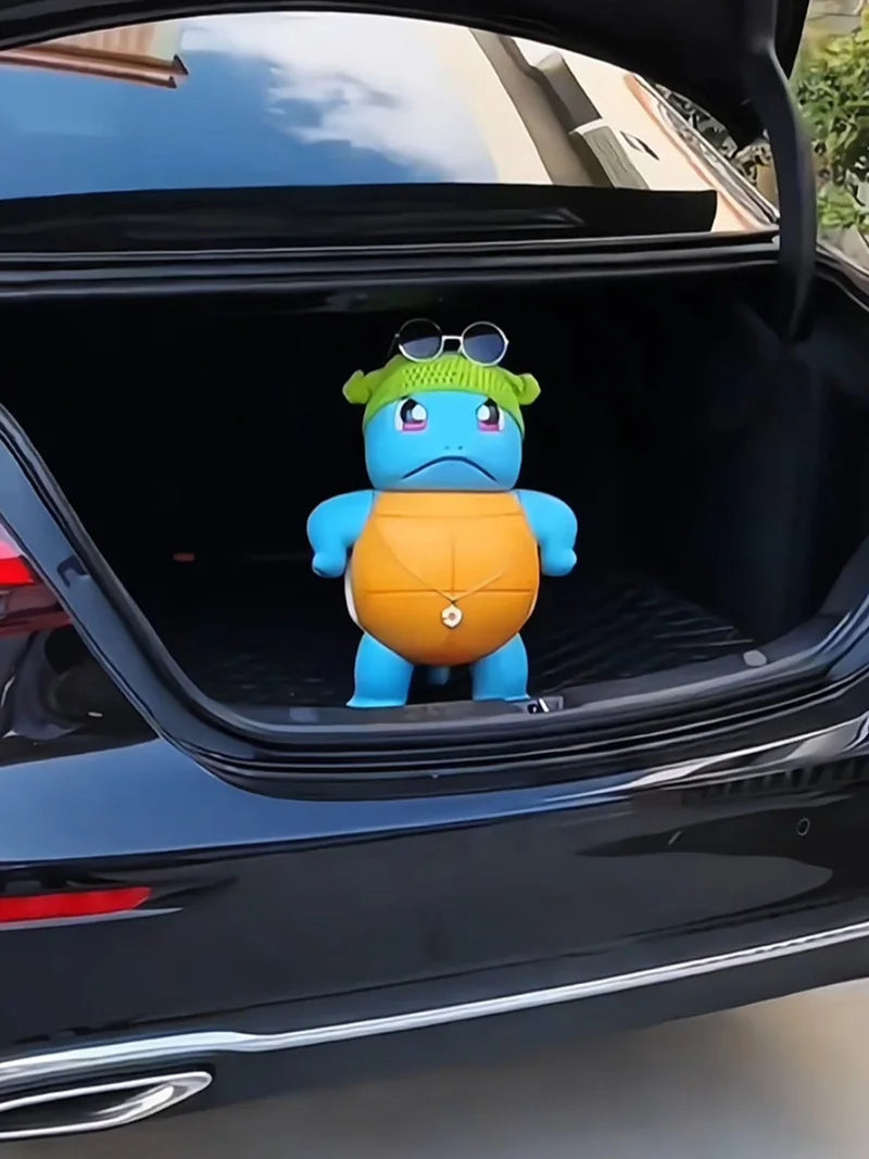 New Popular Toys Anime Will Spray Water Jenny Car Accessories Spray Water Big Size Proud And Cute Model Toys Car Squirtle Orname