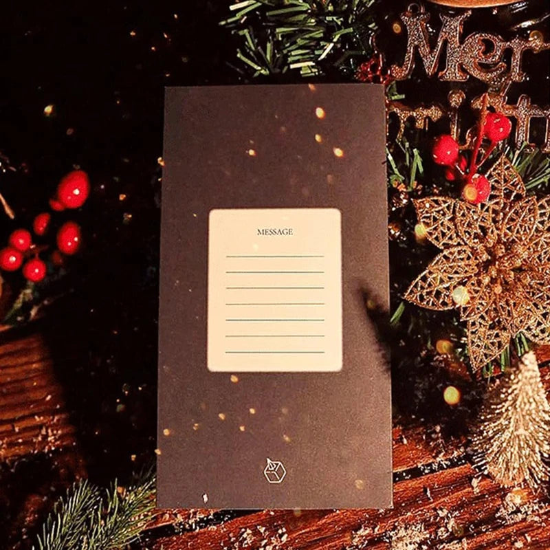 New 2/1PC 3D Pop Up Shining Christmas Greeting Cards Tree Handmade Card with Envelope For Xmas New Year Thanksgiving Day Gifts