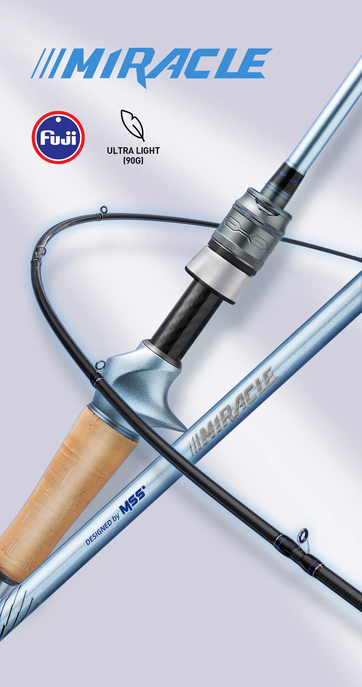 HANDING Miracle BFS Fishing Rod 90g Lightweight Fishing Rod 40T Carbon Blanks Casting Rods FUJI® A Guides High Sensitive Rod