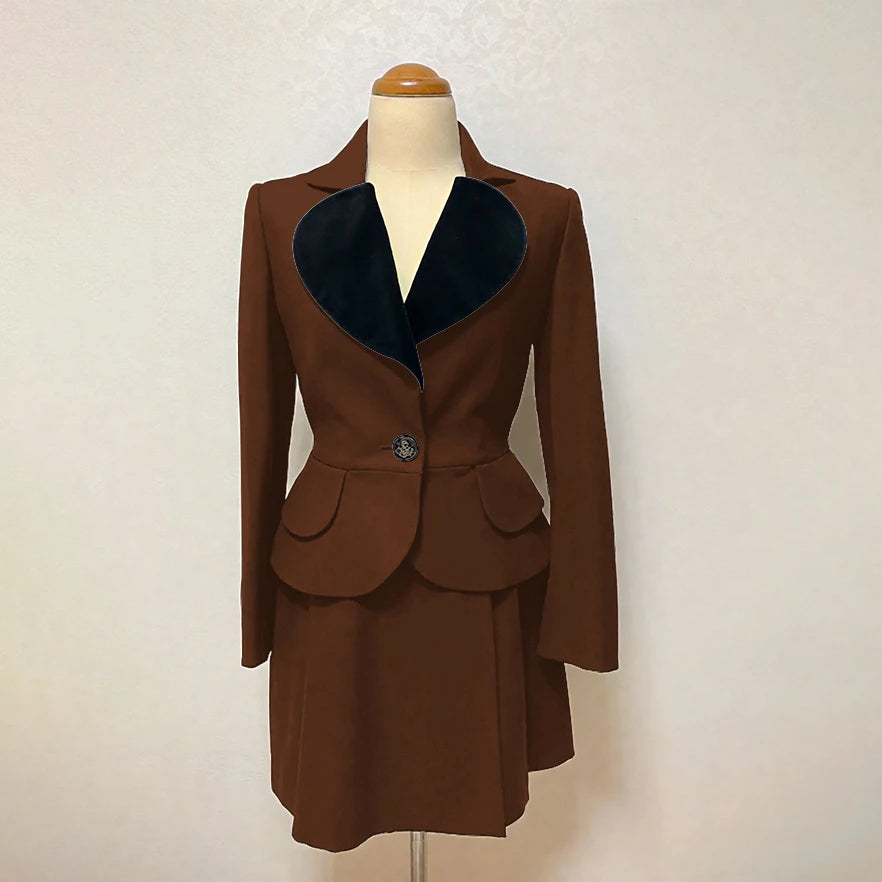 Costume 2 pièces personnalisé slim sweet