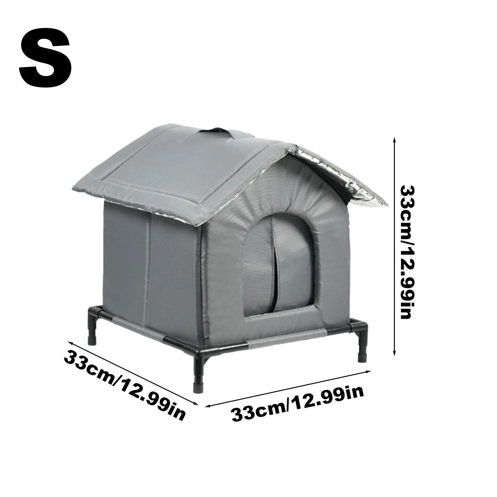 Winter Outdoor Cat House Warm Windproof washable Cat Shelter Insulated Animals Cave Cold Weather Nest For Backyard Garden Garage