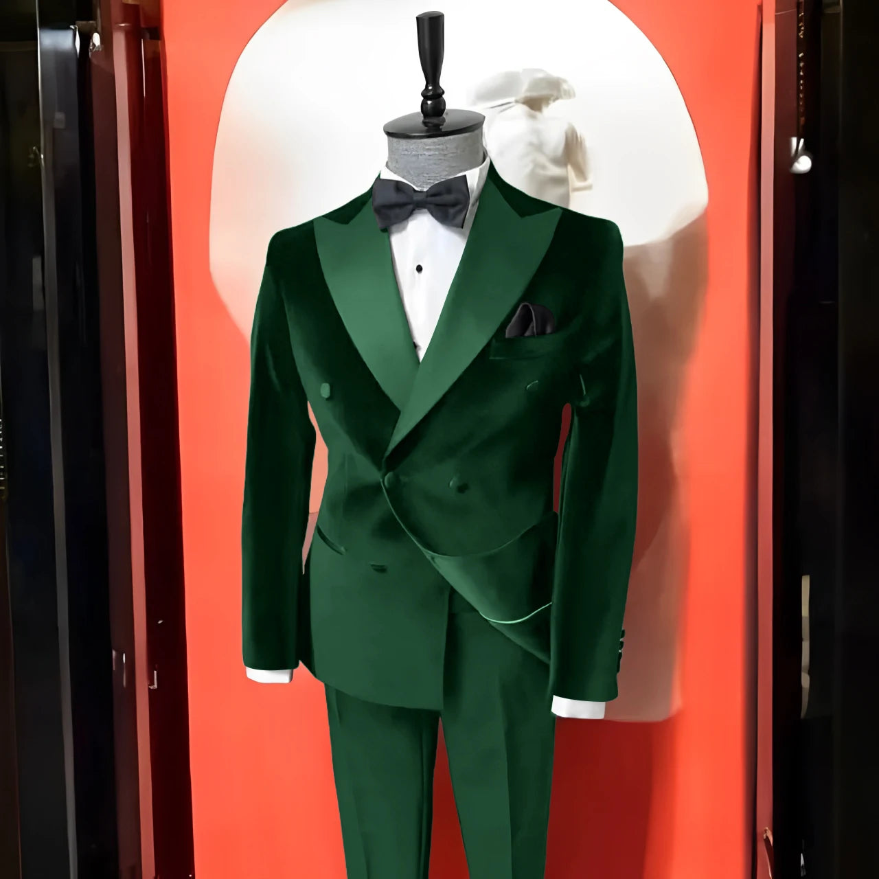 Costume en velours noir 2 pièces