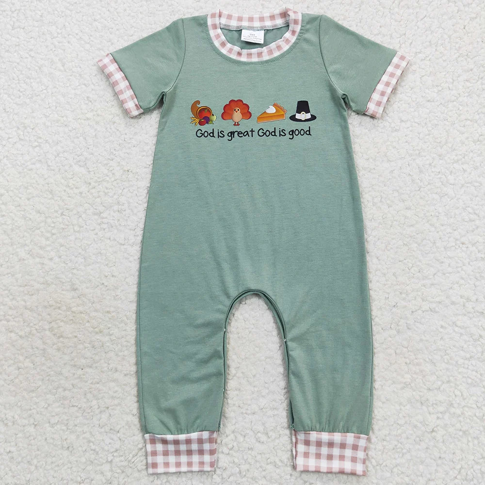 Hot Sale Baby Girls Clothes Thanksgiving Turkey Sibling Clothing Outfits Boutique Boys Clothes Infant Baby Rompers Girls Dress