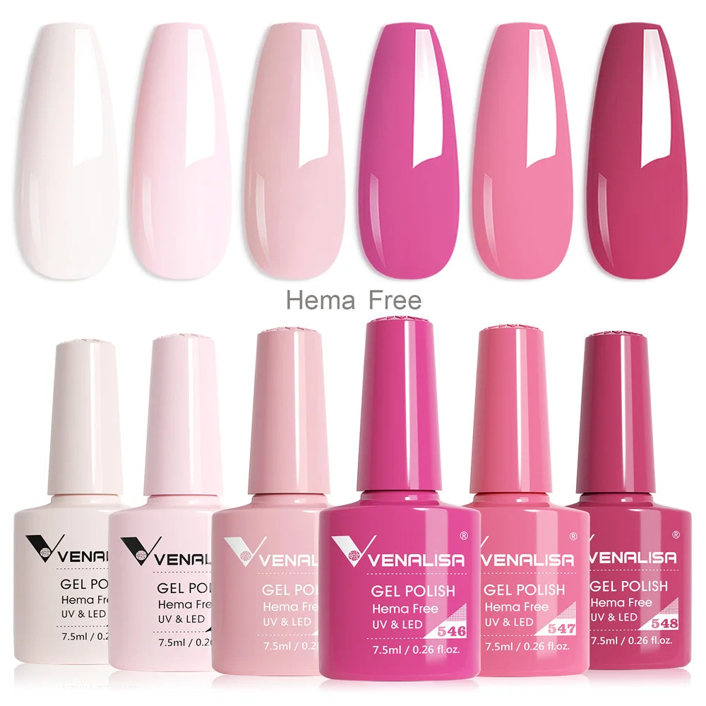 Kit de vernis à ongles en gel 6 couleurs