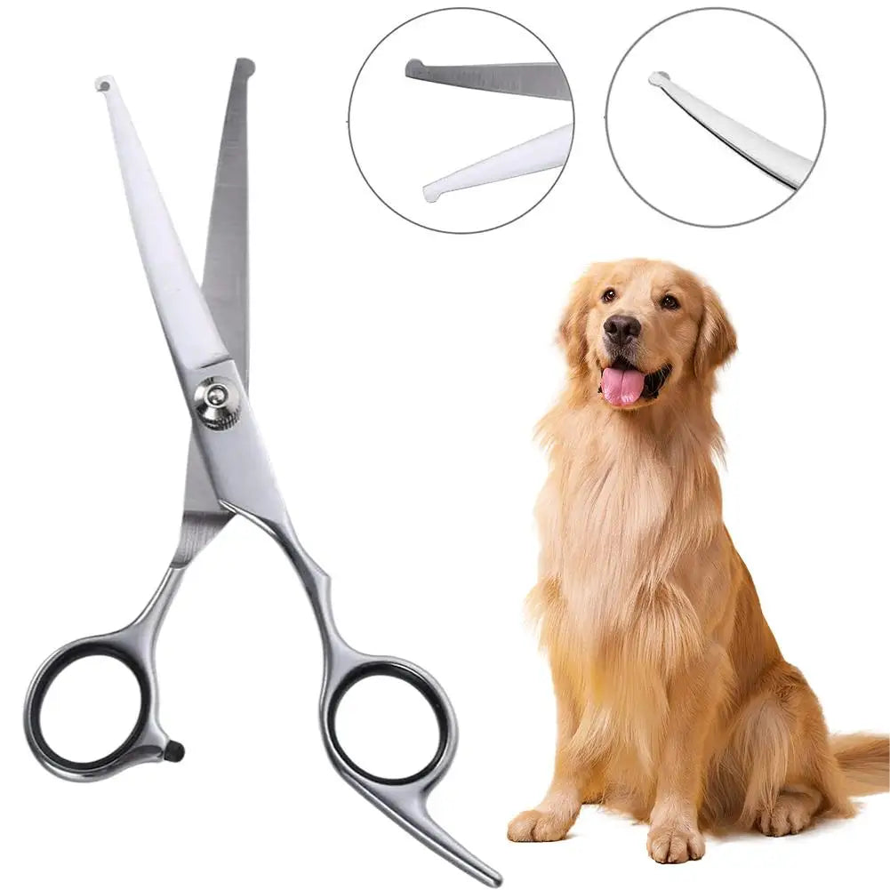 1PC Up Curved Pet Grooming Scissors Right And Left Hand Dog Grooming Hair Shears Professional Hairdressing Scissors