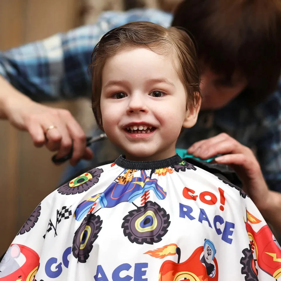Cape de coupe de cheveux pour enfants  imperméable