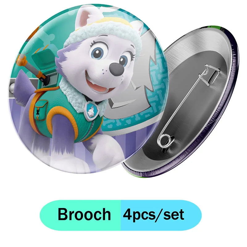 Paw Patrol Snow dog Everest Cartoon Animation Theme Birthday Party Decorations Disposable Sticker Balloon Paper Plates Supplies