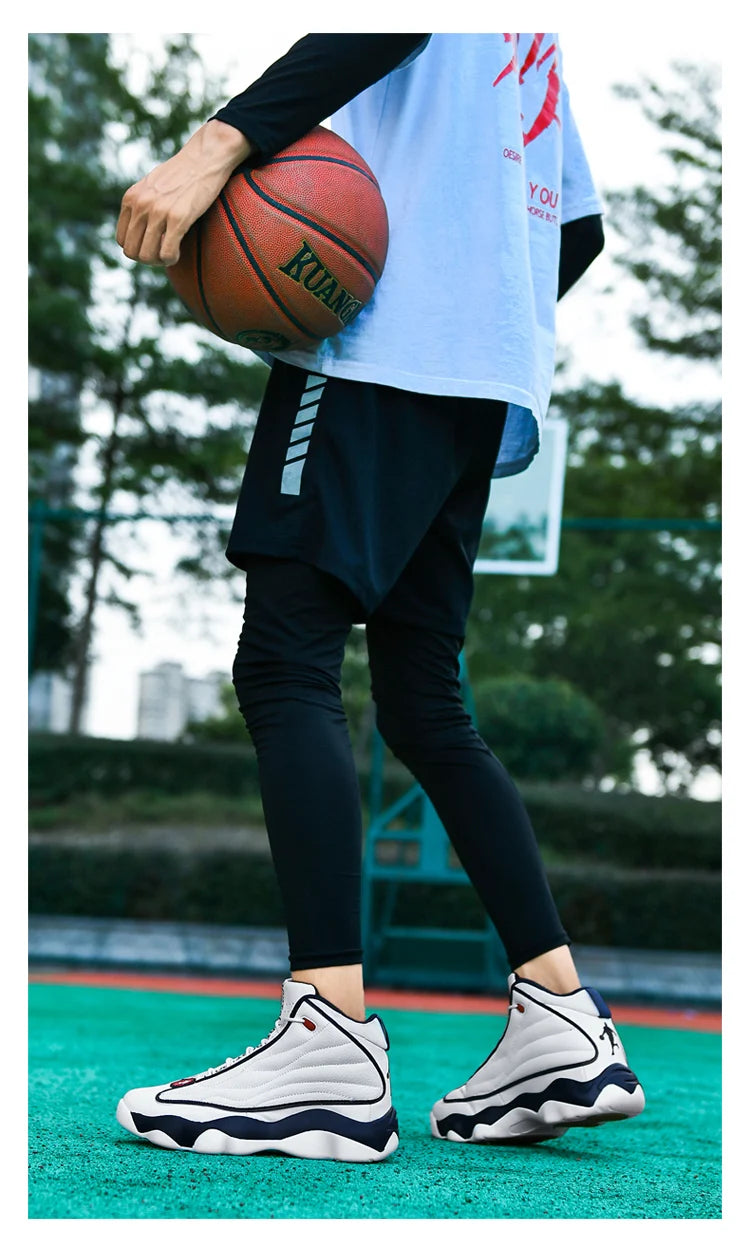 High Quality Mens Fitness Basketball Shoes Basketball Shoes Mens Sneakers Autumn High Top Anti-skid Outdoor Sneakers