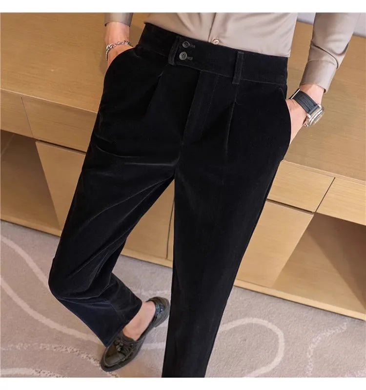 Pantalon de costume velours
