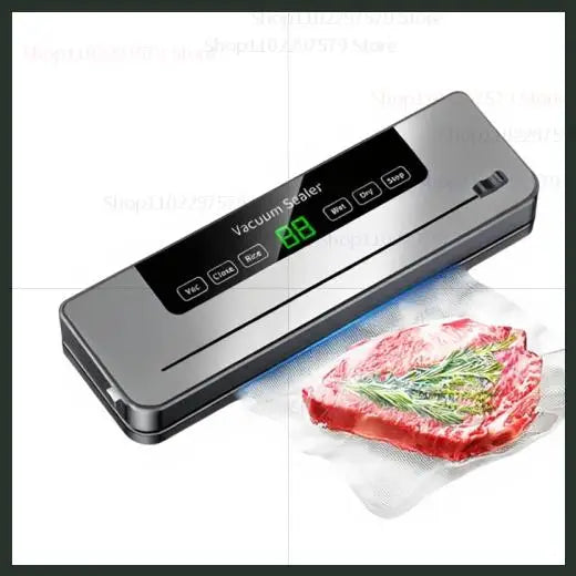 Electric Vacuum Sealer with Built-in Cutter Food Storage Sealer for Kitchen Dry/Wet Wet Food Preservation Sealing Sealer
