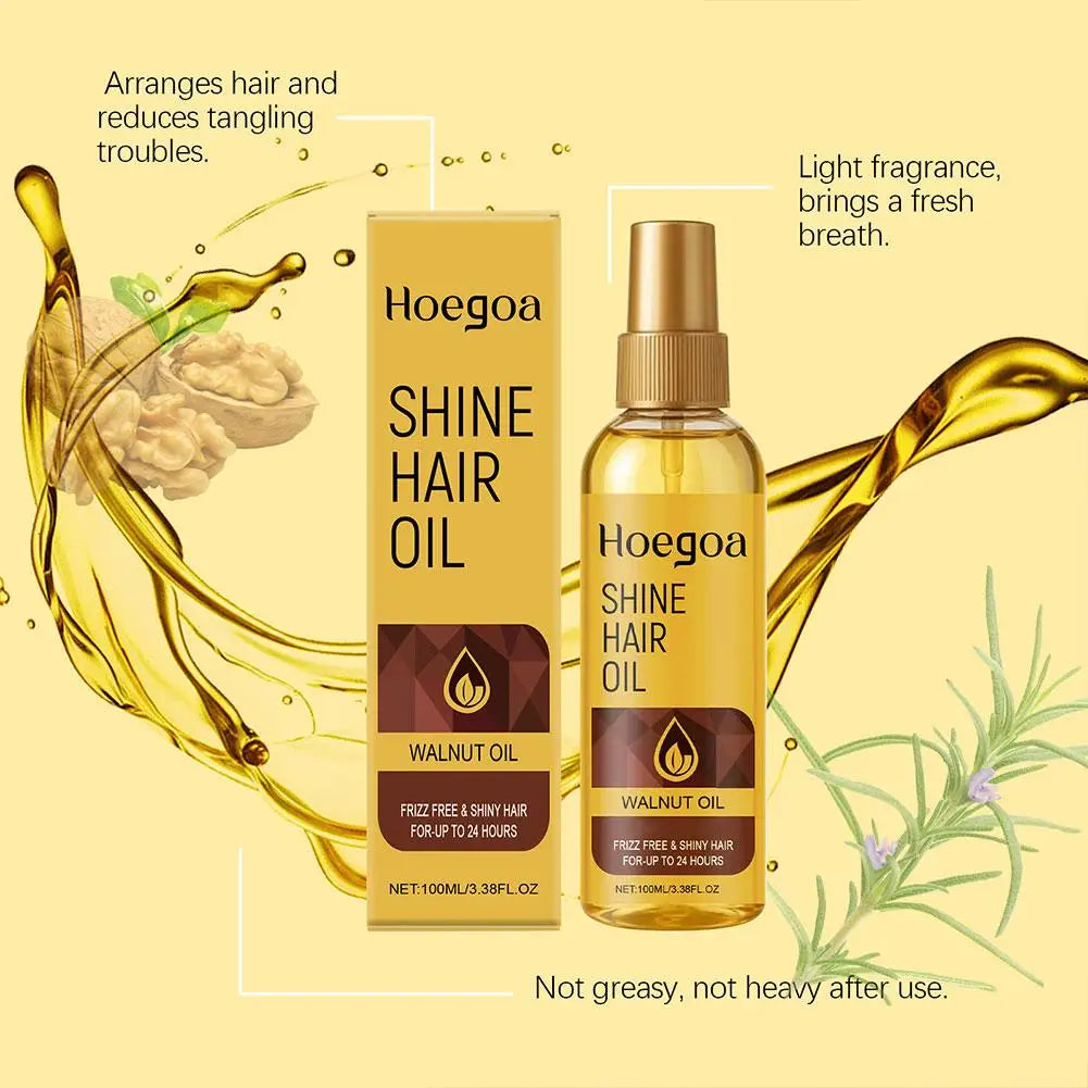 Natural Walnut Oil Promotes Healthy Hair Thickens and Extends Massage Pure Moisturizing Oil For Hair
