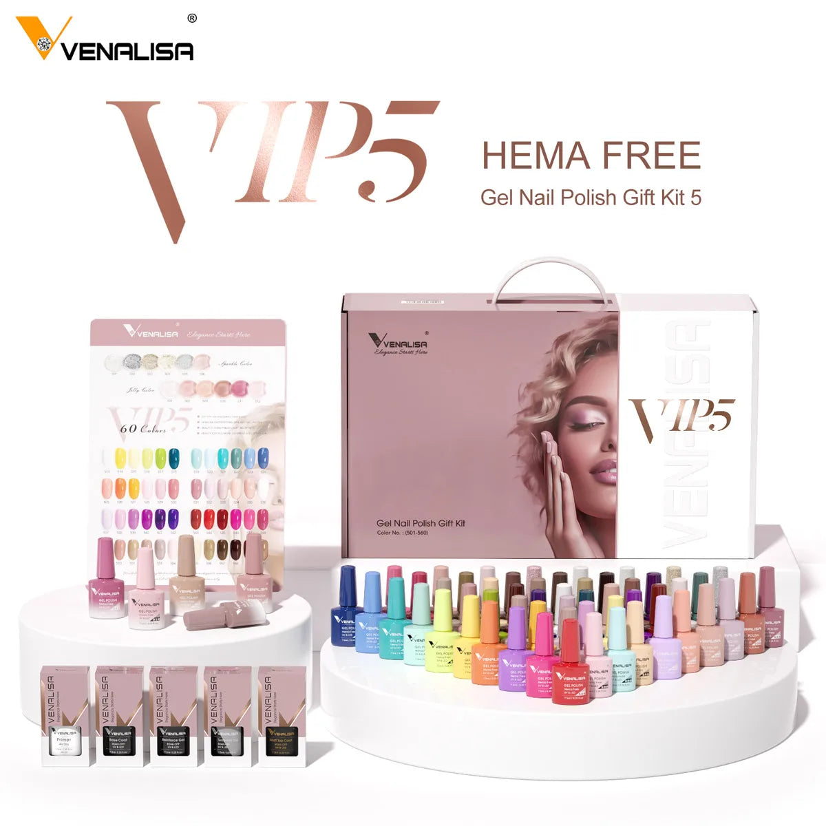 Kit de vernis à ongles en gel 6 couleurs