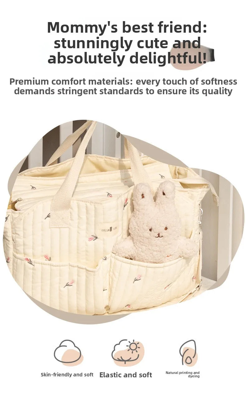 Baby Diaper Bag Large Capacity Baby Outing Portable Handbag Storage Diaper Bag Multi-functional Messenger Mommy Bags