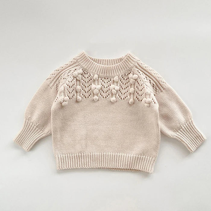 2025 New Autumn 0-3Yrs Children Clothes Suit Long Sleeved Knitted Pullover Sweater+PP Shorts Toddler Baby Girl Clothes Set