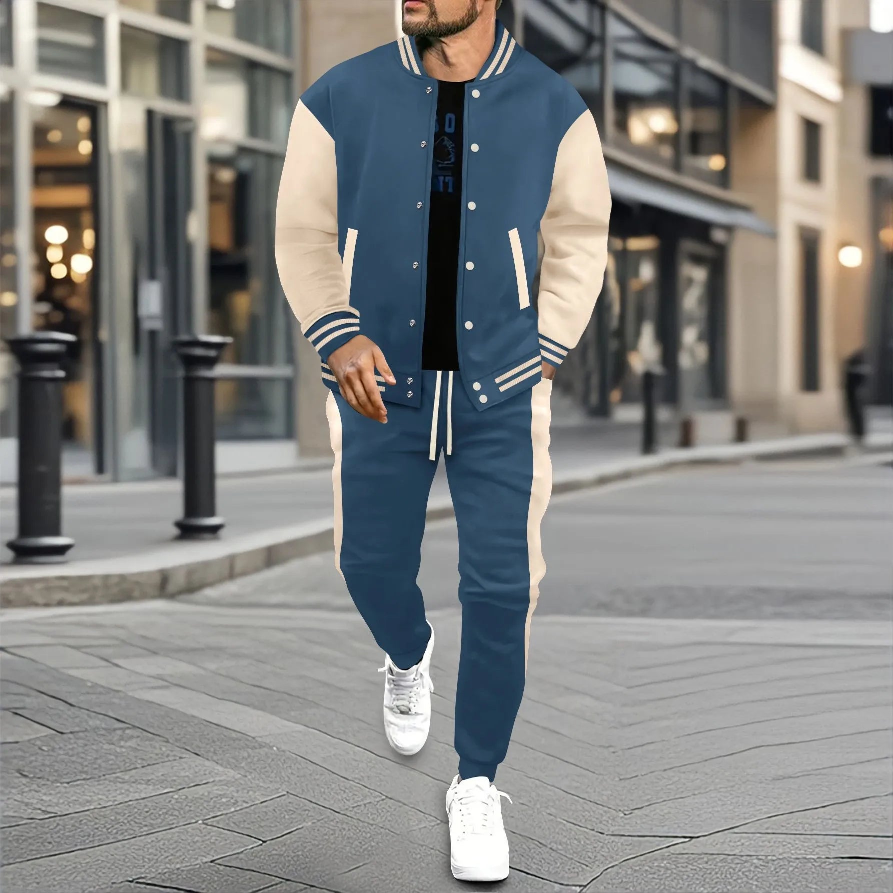 Veste de baseball cardigan Automne/Hiver décontracté et polyvalente