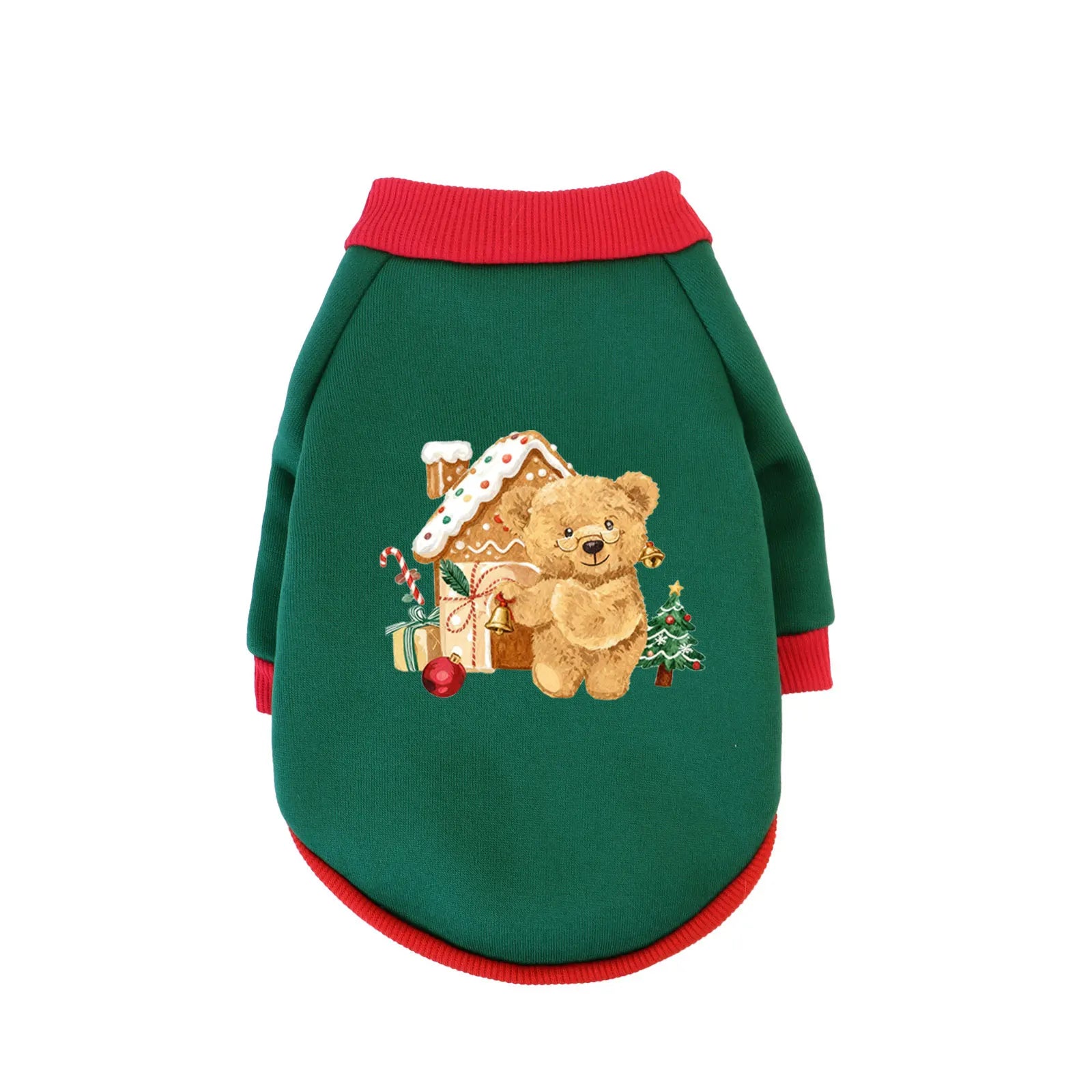XS-3XL Pet Christmas Clothing, Cat & Dog Winter Warmth  Sweatshirt For Celebrating Christmas Party