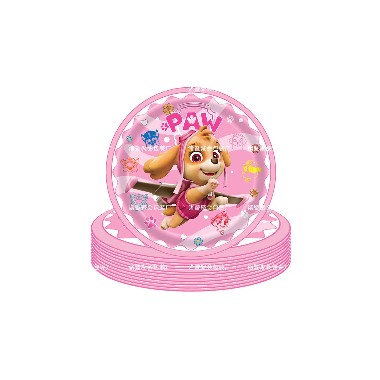 Paw Patrol Birthday Decoration Dogs Skye Disposable Set Tableware Plate Cup Tablecloth Skye Baby Shower Kids Girls Party Supplie