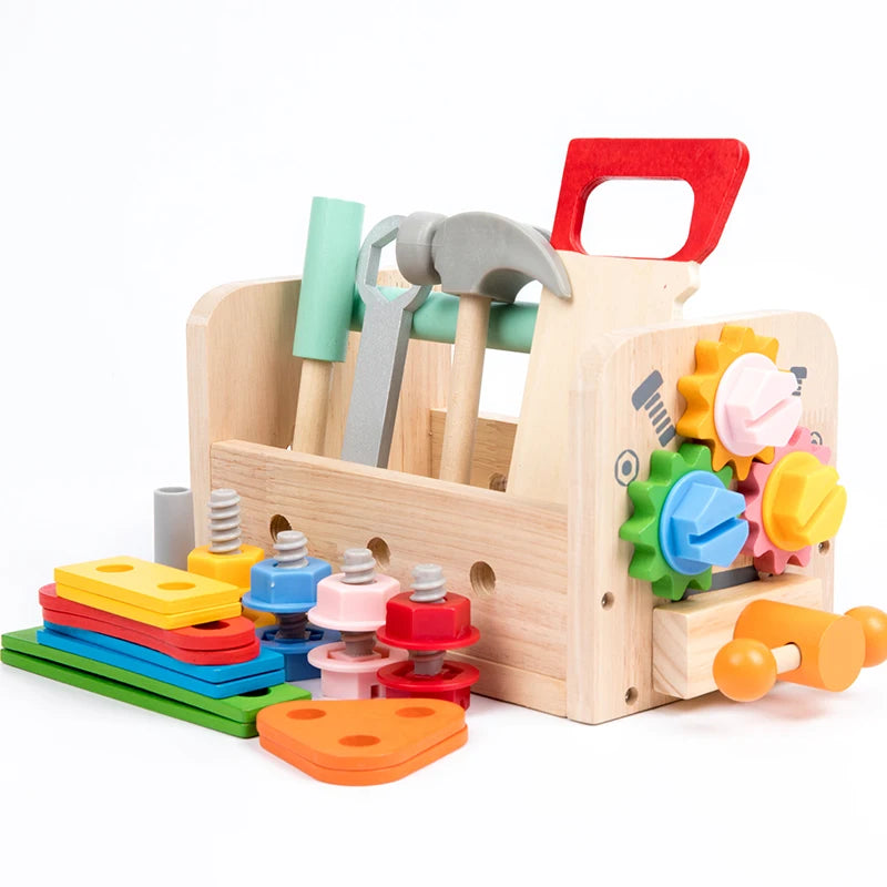 Wooden Tool Set For Kids Toys Montessori Toys Workbench Construction Toys Educational Toys For Christmas Birthday Gifts For Boys