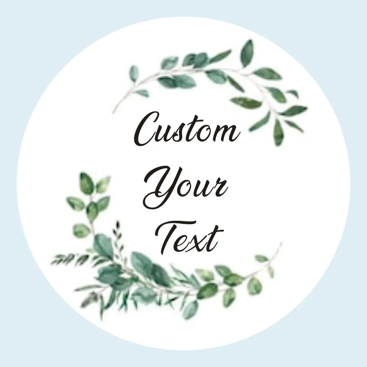 96 Pcs Personalized Round Circle Label Stickers Custom Name Date Thank You Stickers for Bridal Shower Party Favors