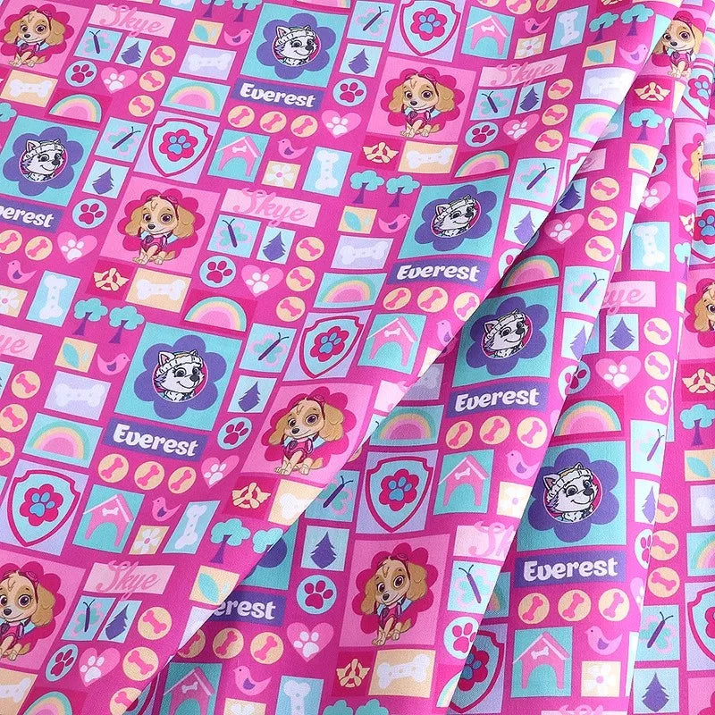 Paw Patrol Polyester Cotton Fabric Sewing Material For Clothes Dress Decor DIY Patchwork Quilting Material
