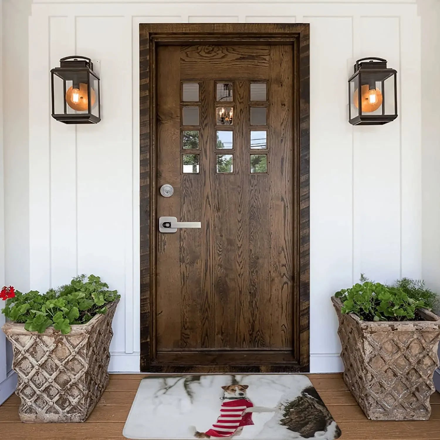 Custom Pet Rug Upload Your Logo Photo Text Personalized Doormat Soft Custom Rug For Front Door Christmas Gifts Halloween Decor