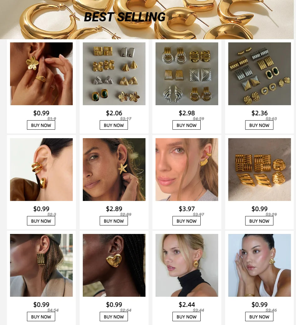 Uworld Delicate Shiny Zircon Freshwater Pearl 18K PVD Gold Plated Stainless Steel Pendant Earrings Trendy Jewelry for Women