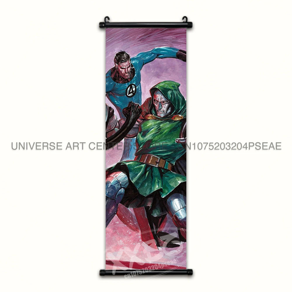 Marvel Poster Black Panther Home Decor The Avengers Wall Art Venom Hanging Painting Spider Man Scrolls Picture Wolverine Mural