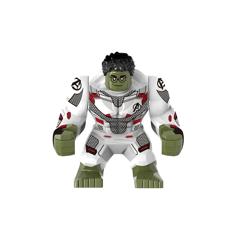 Hot Marvel movie Avengers DIY superhero 3D model character set building block assembly toy children's birthday gift boy girl