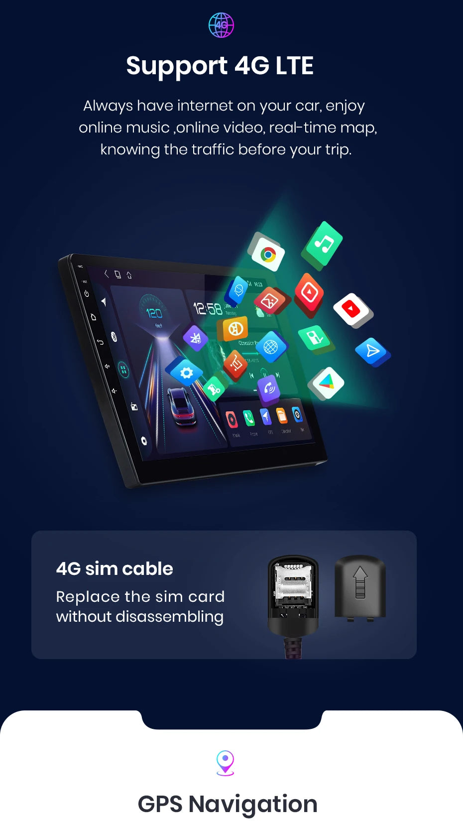 CarPlay Android Auto Autoradio pour Renault Trafic 3 2014 a 2021 et Opel Vivaro B de 2014 à 2018