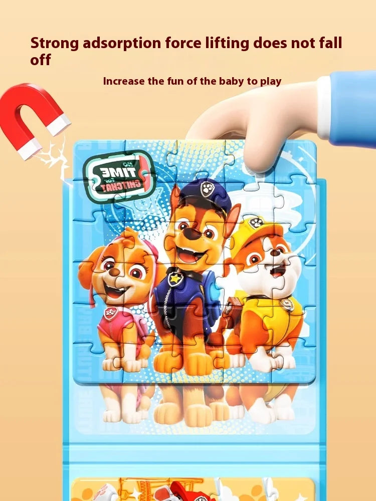 Paw Patrol Magnetic Puzzle For Children Aged Magnetic Puzzle Toys For Boys And Girls Intellectual Birthday Gifts Magnetic Toys