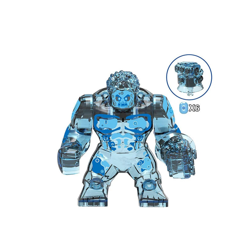 Hot Marvel movie Avengers DIY superhero 3D model character set building block assembly toy children's birthday gift boy girl