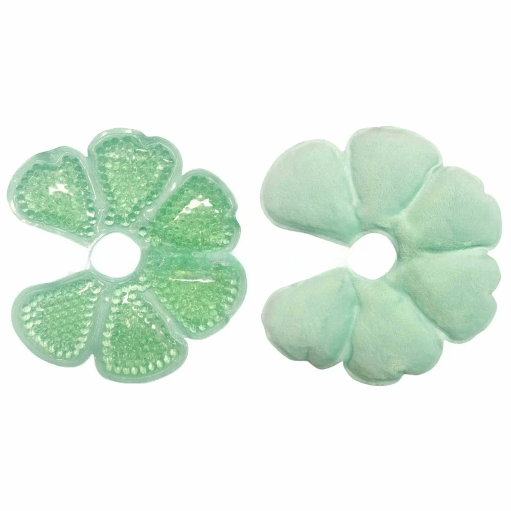 2pcs Petal Design Breast Therapy Pads Ice Compress Reusable Breastfeeding Gel Pads Ice Pack Pain Relief Patch