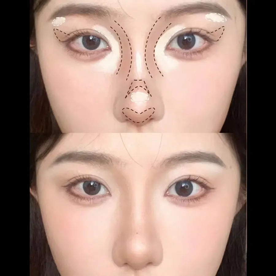 Palette de correcteurs  de 9 couleurs - Imperméable, résistant à la transpiration, couverture complète - Corrige les taches, l’acné, les cernes