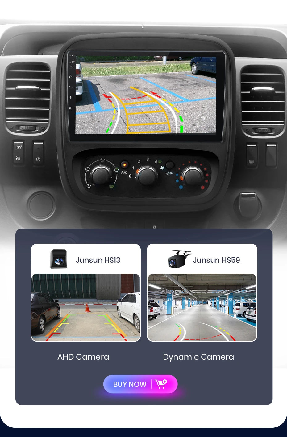 CarPlay Android Auto Autoradio pour Renault Trafic 3 2014 a 2021 et Opel Vivaro B de 2014 à 2018