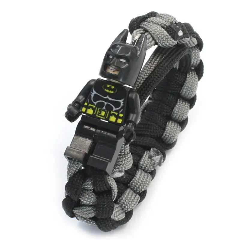 Marvel Avengers Captain America IronMan Spider-Man Personalized Creative Cartoon Building Blocks Braided Bracelet Christmas Gift