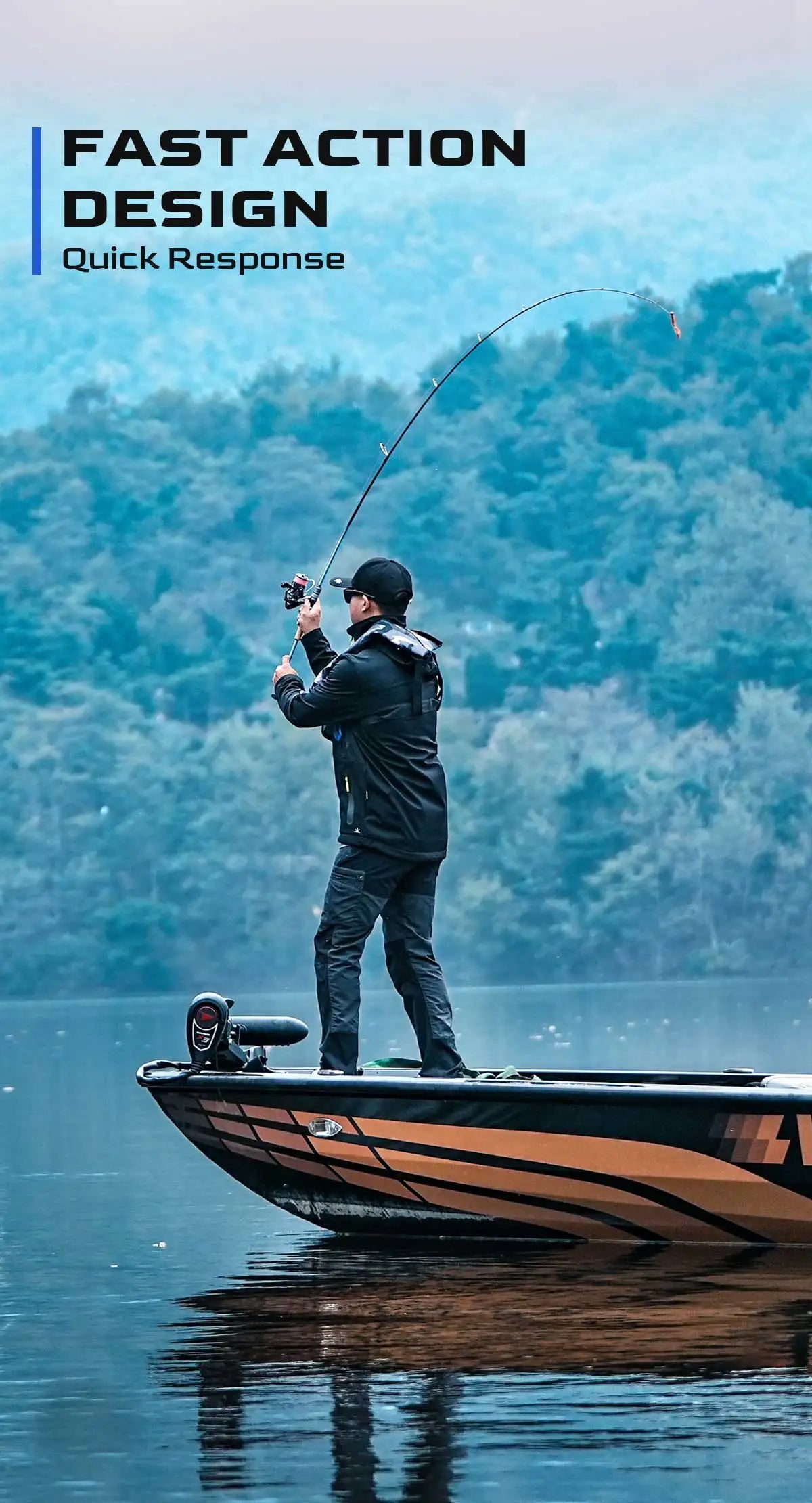 HANDING Miracle BFS Fishing Rod 90g Lightweight Fishing Rod 40T Carbon Blanks Casting Rods FUJI® A Guides High Sensitive Rod