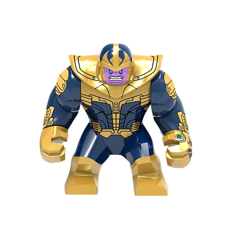 Hot Marvel movie Avengers DIY superhero 3D model character set building block assembly toy children's birthday gift boy girl