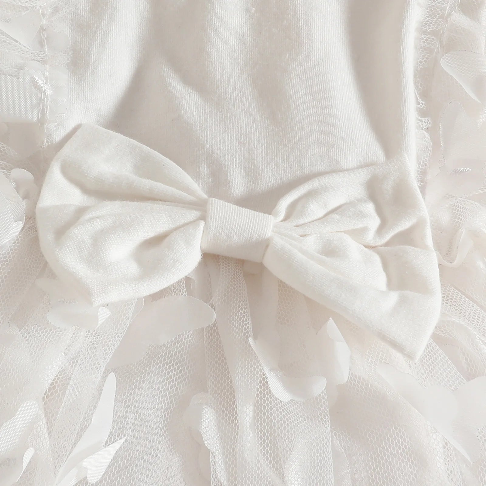 0-2Y Baby Girl Clothes 2Pcs Set Butterfly Tulle Patchwork Bow Baby Dresses for Newborn Girls and Headband Princess Party Outfit