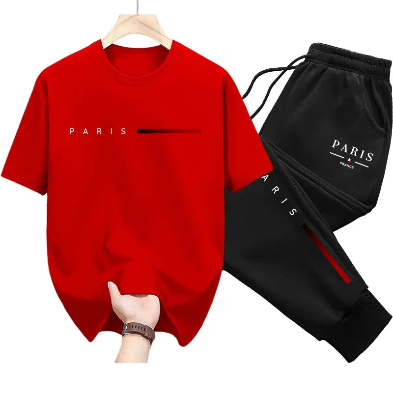 Ensemble 2 pièces Pantalon & T-shirt de survêtement PARIS Collection 2025