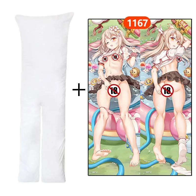 Custom Design Dakimakura Cotton Filled Anime Waifu Sexy Girl Body Pillow Split Leg with Hole for Onahole Genshin Hutao
