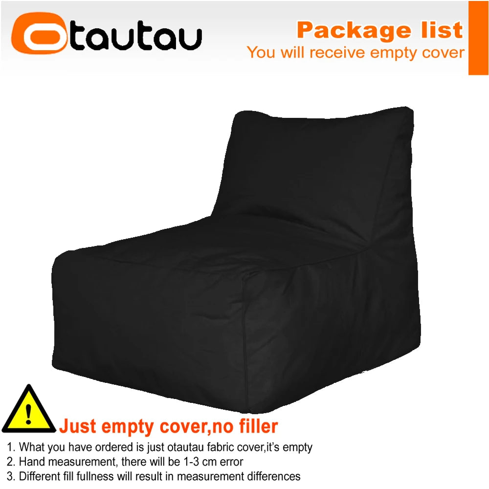 OTAUTAU Outdoor Oxford Bean Bag Lounger Cover Swim Pool Float Sofa Bed Pouf SF508【No Filler!Need To Buy Filler By Yourself !】