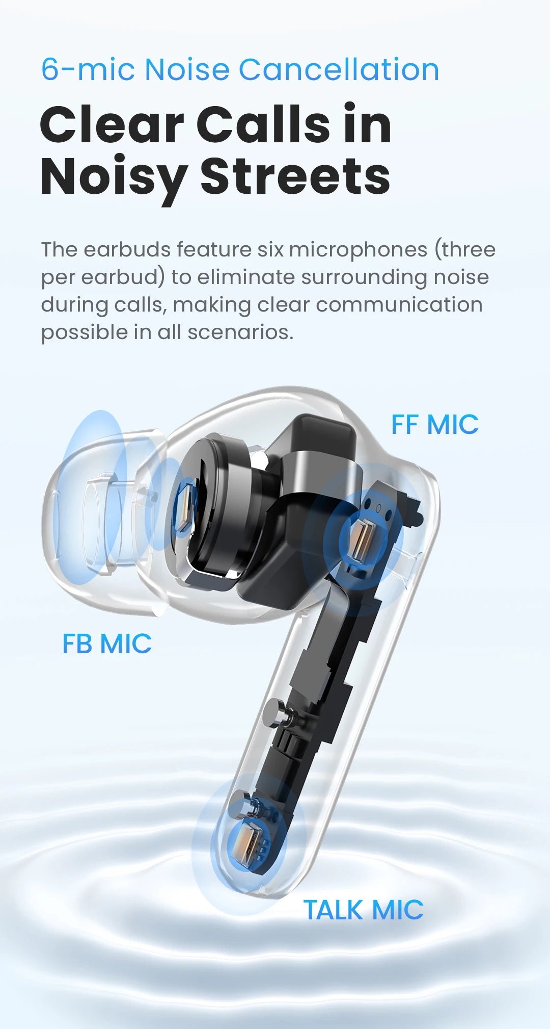 HAYLOU Mori Pro Bluetooth 5.4 Earphones -43dB ANC Active Noise Cancellation Earbuds 6 Mic Wireless Headphones 35H Battery Life