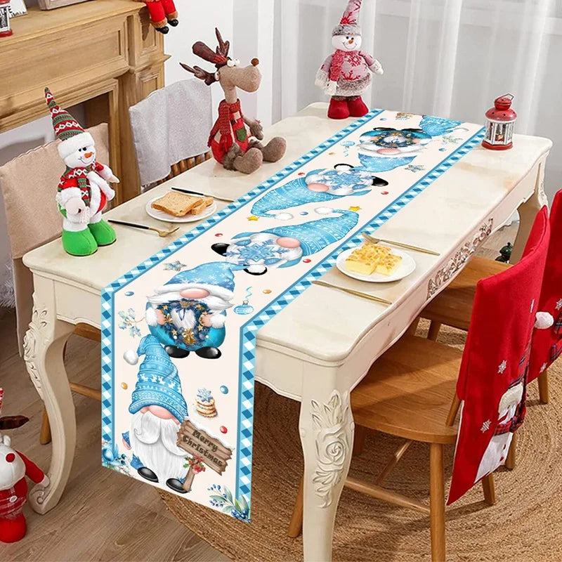 Christmas Table Runner Merry Christmas Decoration for Home Xmas Party Decor 2025 Navidad Notal Noel Ornament Happy New Year 2026