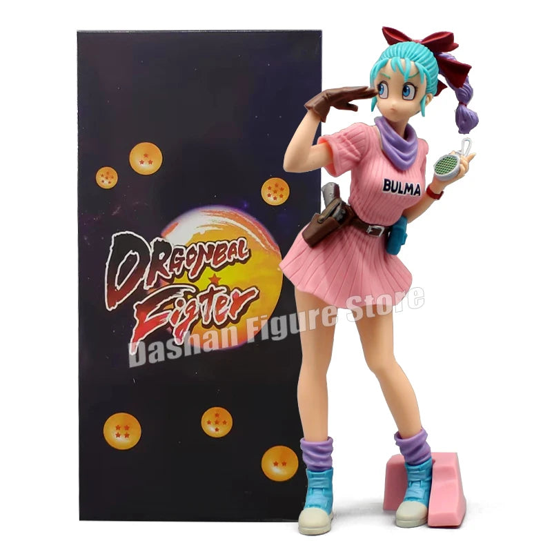 Dragon Ball Z Figures Glitter & Glamours Bulma Action Figure PVC Anime Model 26cm Tenkaichi Budokai Bulma Ornaments Toys Gifts